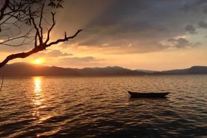 The Sunset of Erhai Lake