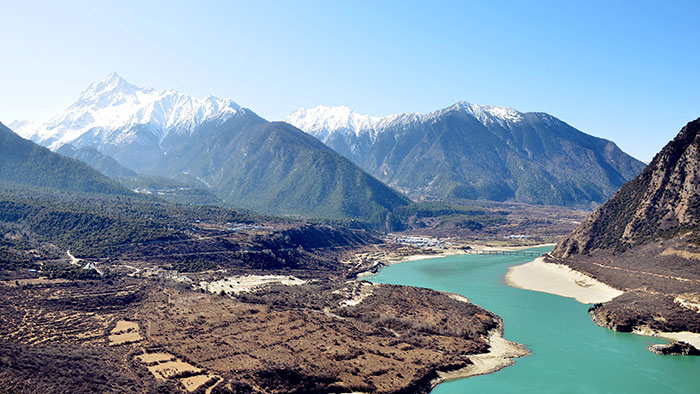 Yarlung Zangbu River and Namcha Barwa