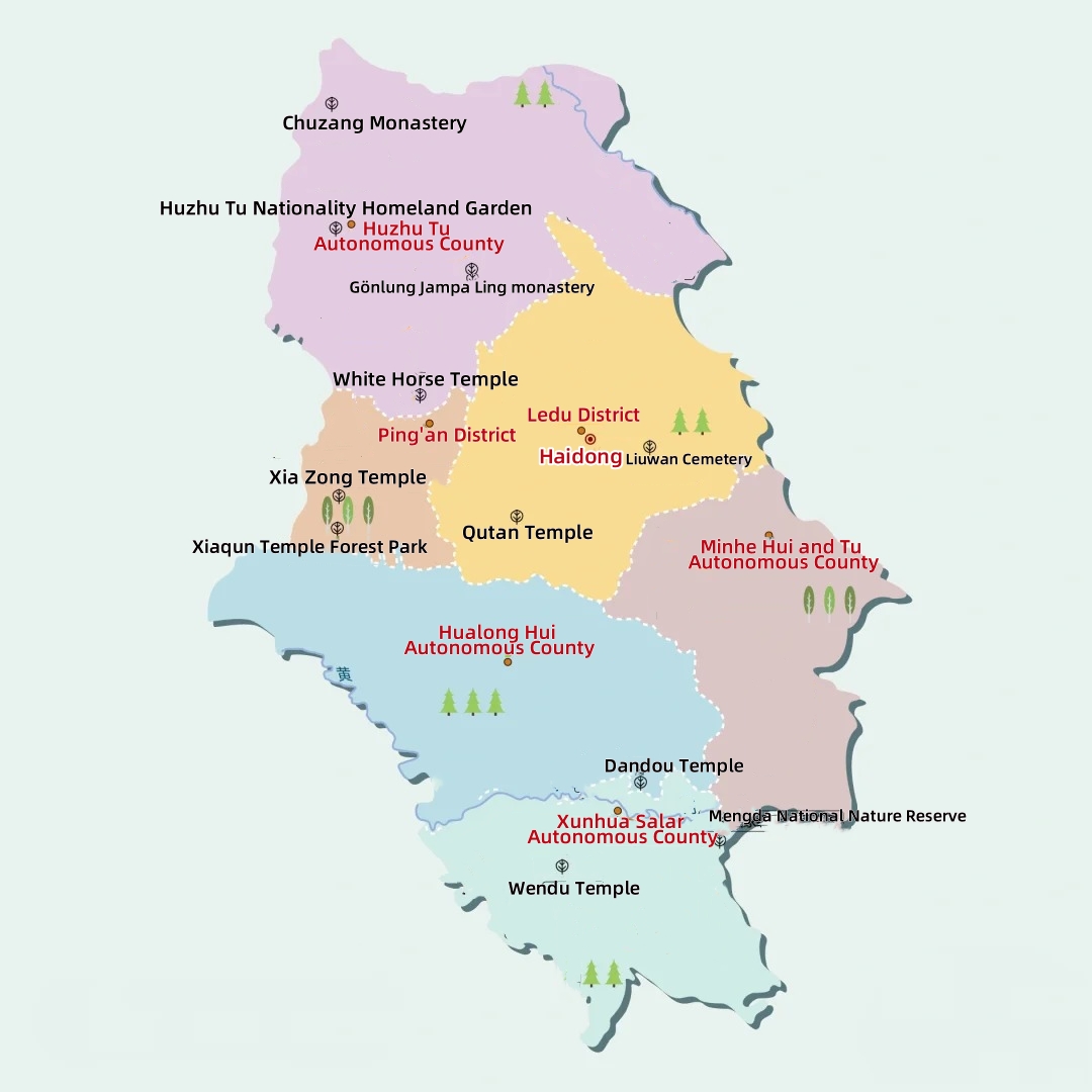 Haidong Tourism Map Haidong Tourism Map