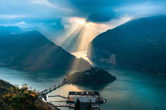 Chongqing Baidi City: Han Dynasty Ruins & River Photos