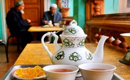 Enjoyment at Tea-House